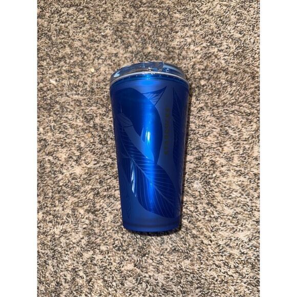 Starbucks 16oz Blue Floral - Picture 1 of 2